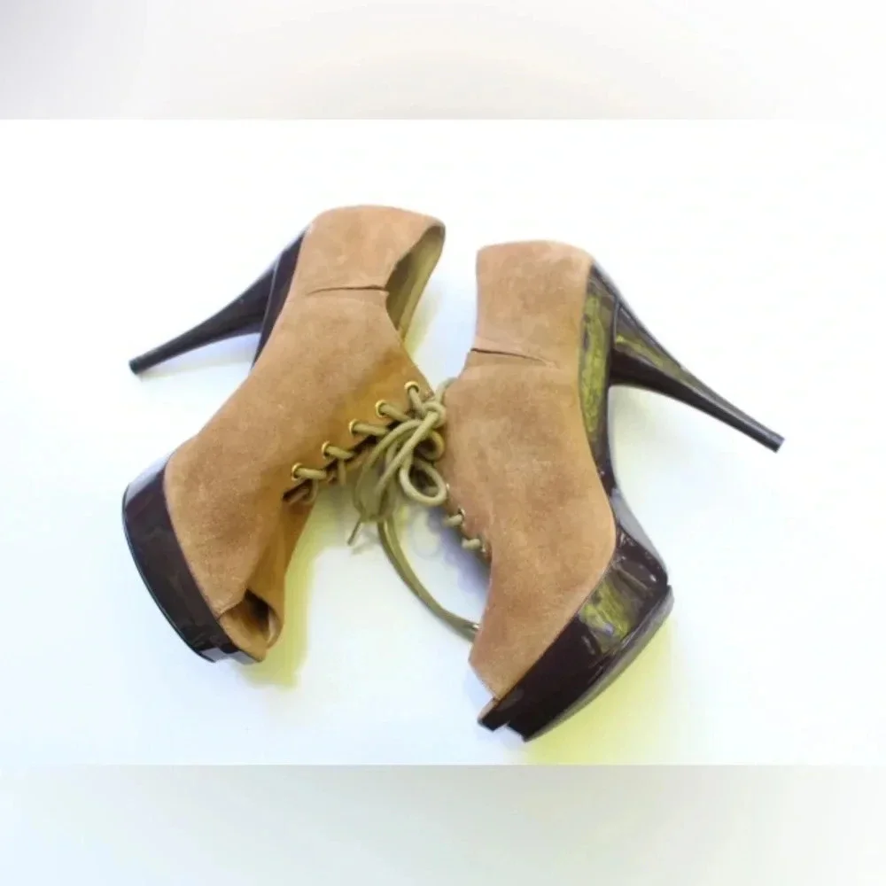 Michael Kors peep toe booties